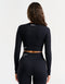 Arise Comfort Cropped Long Sleeve - Black
