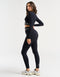 Arise Comfort Cropped Long Sleeve - Black