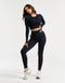 Arise Comfort Cropped Long Sleeve - Black