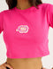 Cloud Cropped Tee - Pink