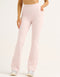 Flare Lycra Pocket Leggings - Mauve