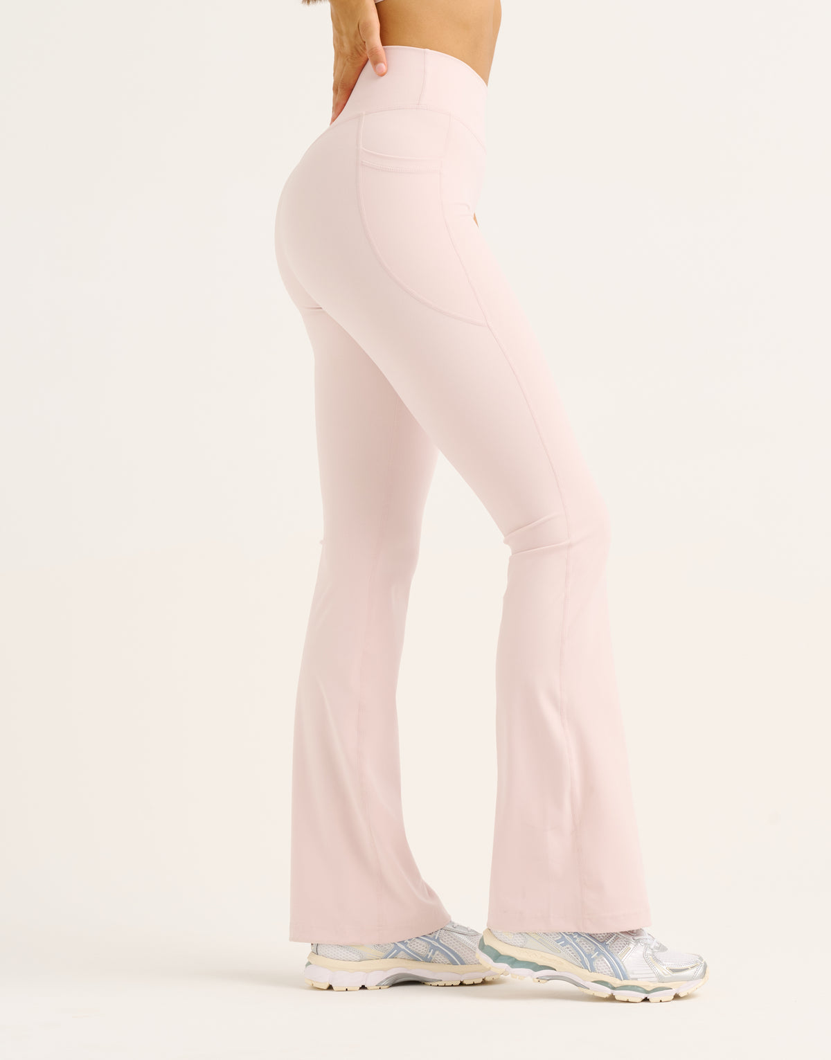 Flare Lycra Pocket Leggings - Mauve