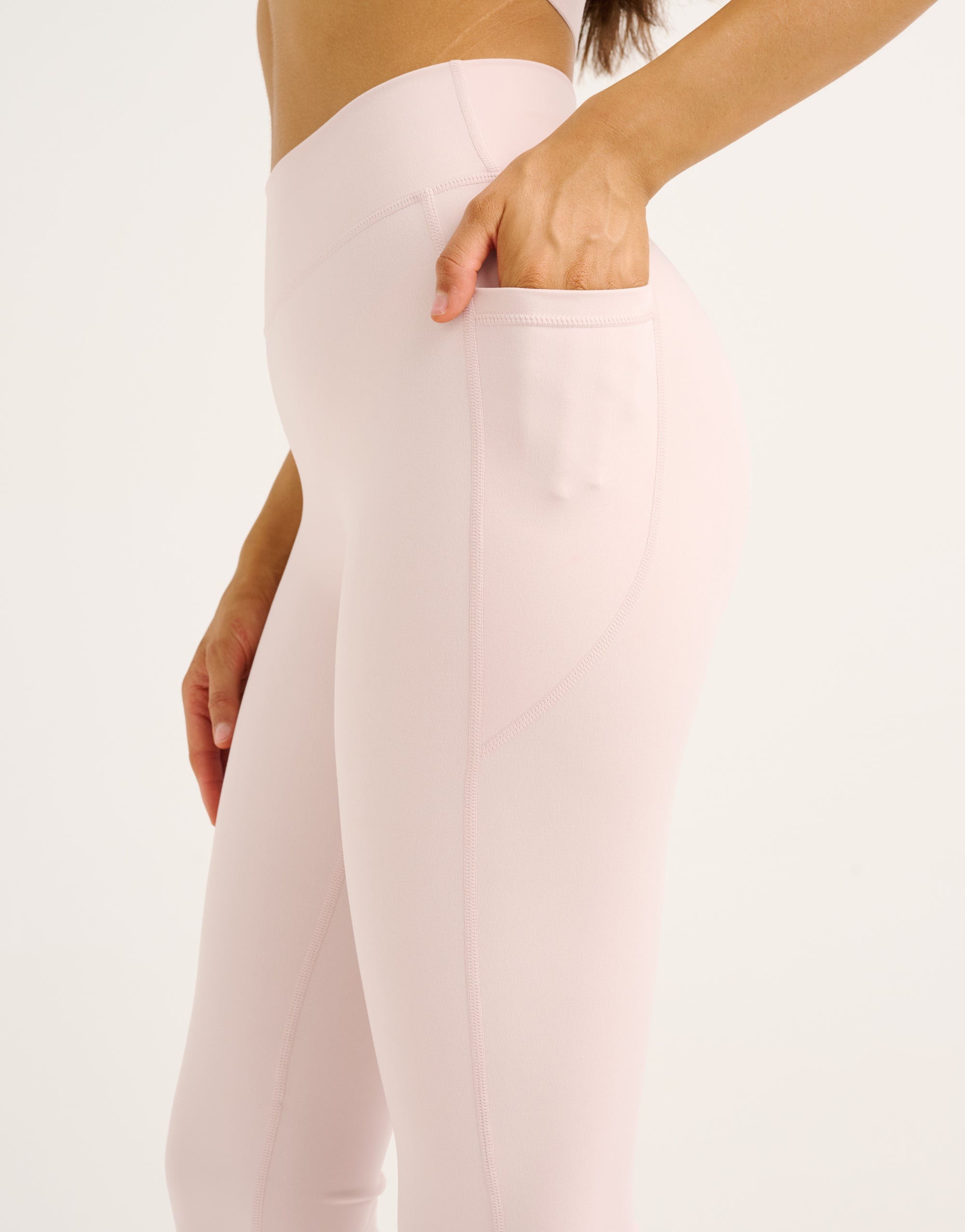 Flare Lycra Pocket Leggings - Mauve