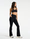 Sculpt Flare Lycra Pocket Leggings - Black