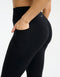 Sculpt Flare Lycra Pocket Leggings - Black