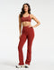 Sculpt Flare Lycra Pocket Leggings - Brown