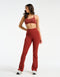Sculpt Flare Lycra Pocket Leggings - Brown