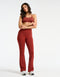 Sculpt Flare Lycra Pocket Leggings - Brown