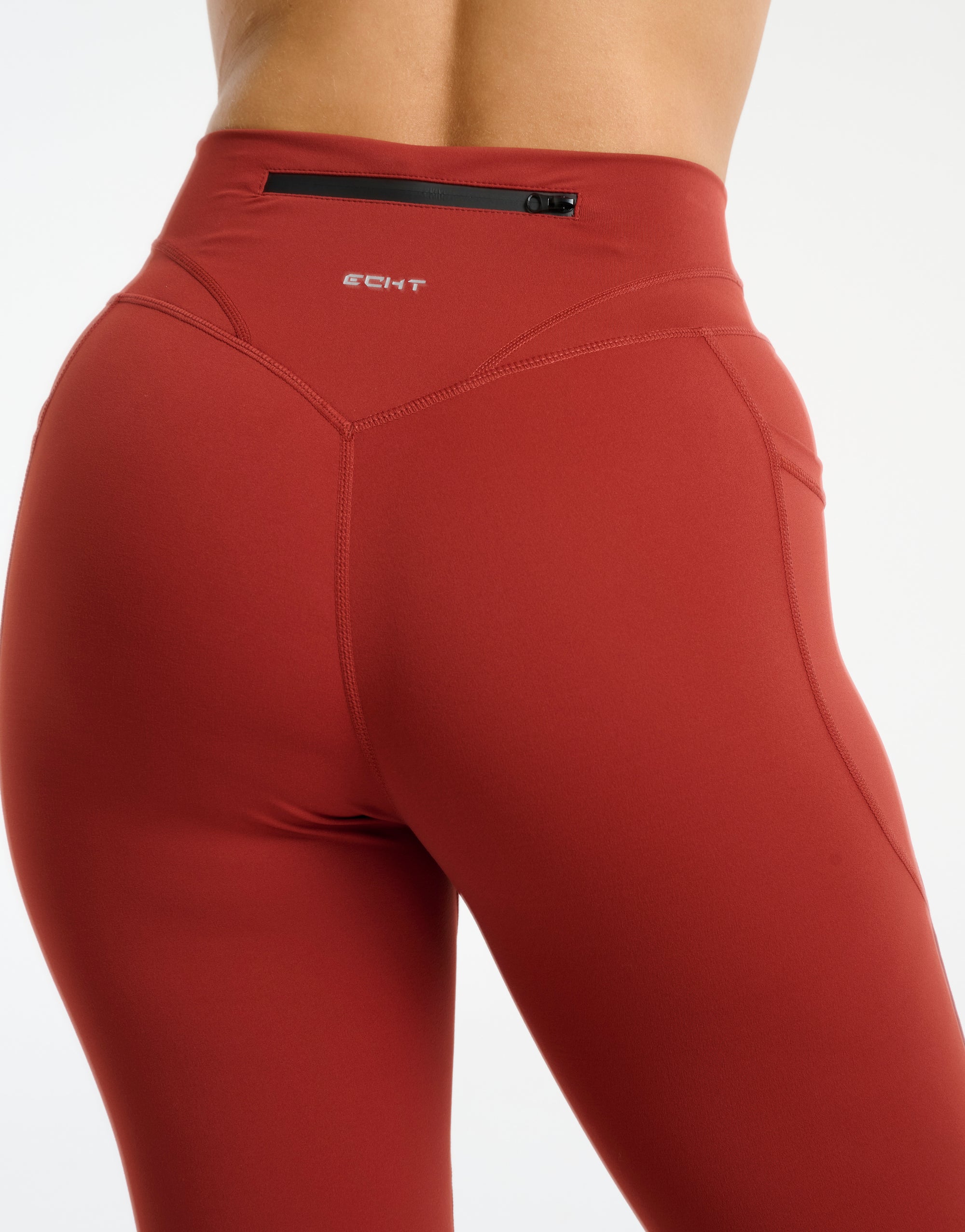 Sculpt Flare Lycra Pocket Leggings - Brown