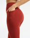 Sculpt Flare Lycra Pocket Leggings - Brown