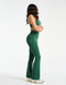 Sculpt Flare Lycra Pocket Leggings - Green