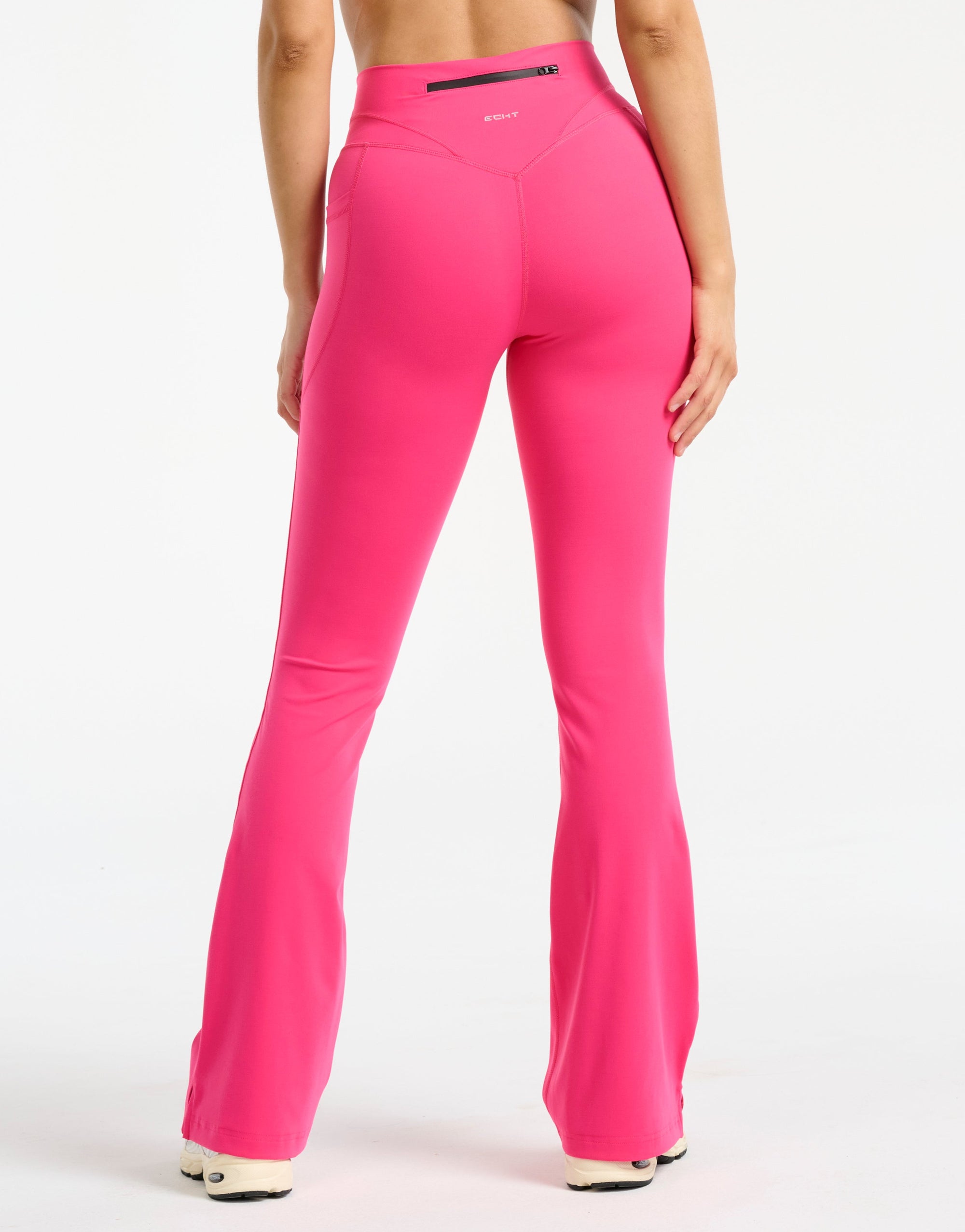 Sculpt Flare Lycra Pocket Leggings - Pink