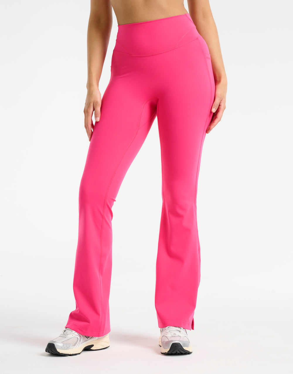Sculpt Flare Lycra Pocket Leggings - Pink