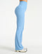 Flare Ribbed Leggings - Blue