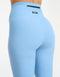 Flare Ribbed Leggings - Blue