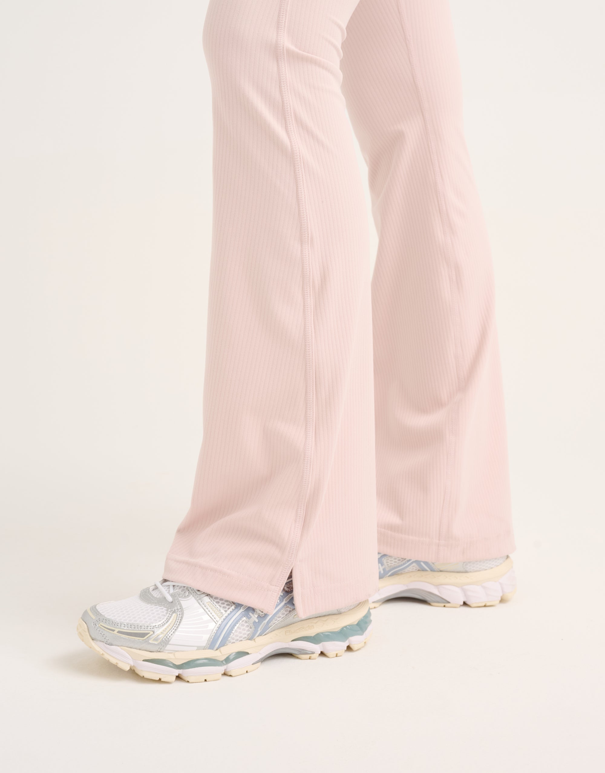 Flare Ribbed Leggings V2 - Mauve