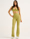 Flare Ribbed Leggings V2 - Olive