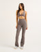 Flare Ribbed Leggings V2 - Slate Grey