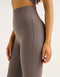 Flare Ribbed Leggings V2 - Slate Grey