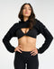 Glory High Cut Hoodie - Black