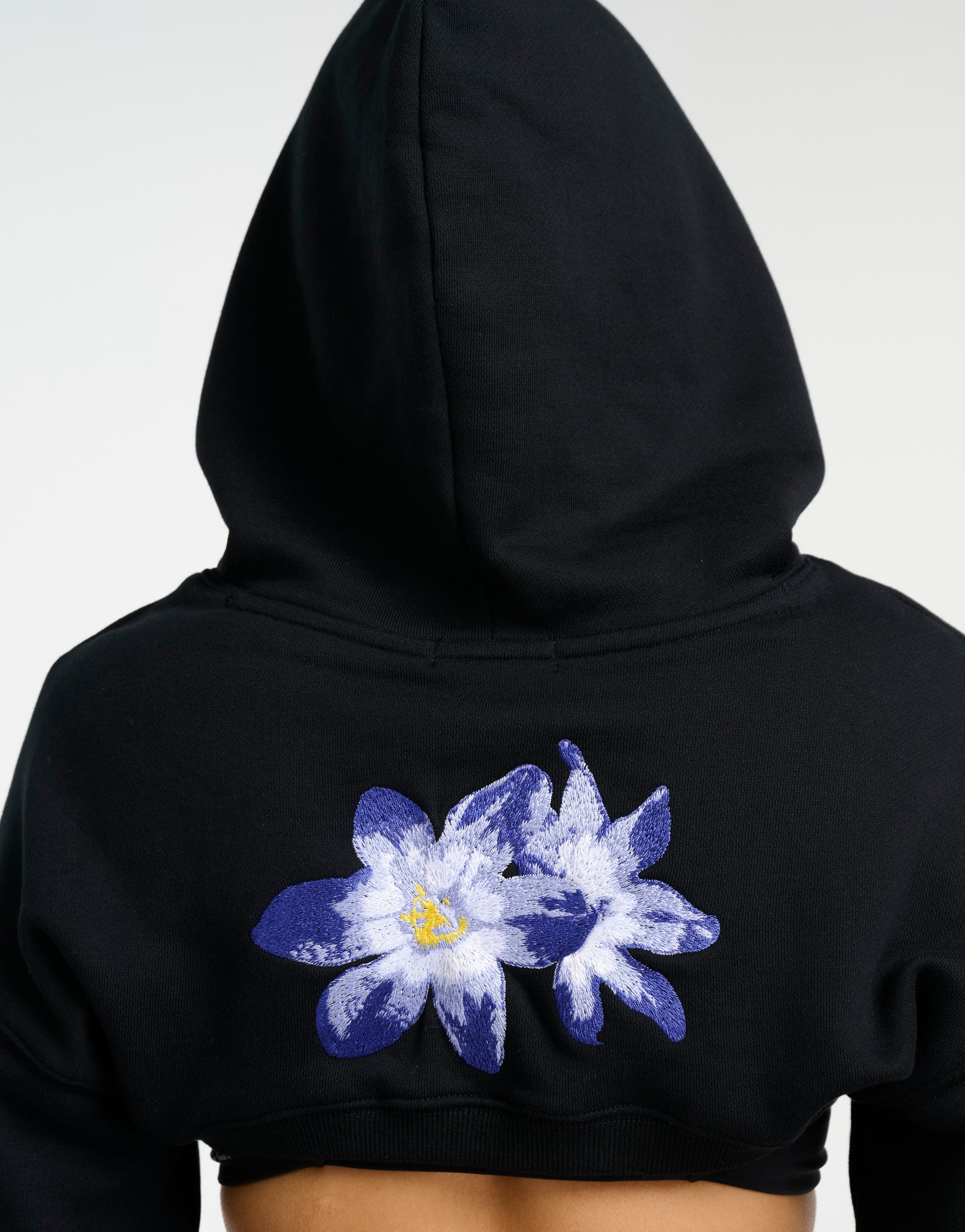 Glory High Cut Hoodie - Black