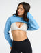 Glory High Cut Hoodie - Blue