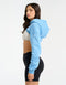 Glory High Cut Hoodie - Blue