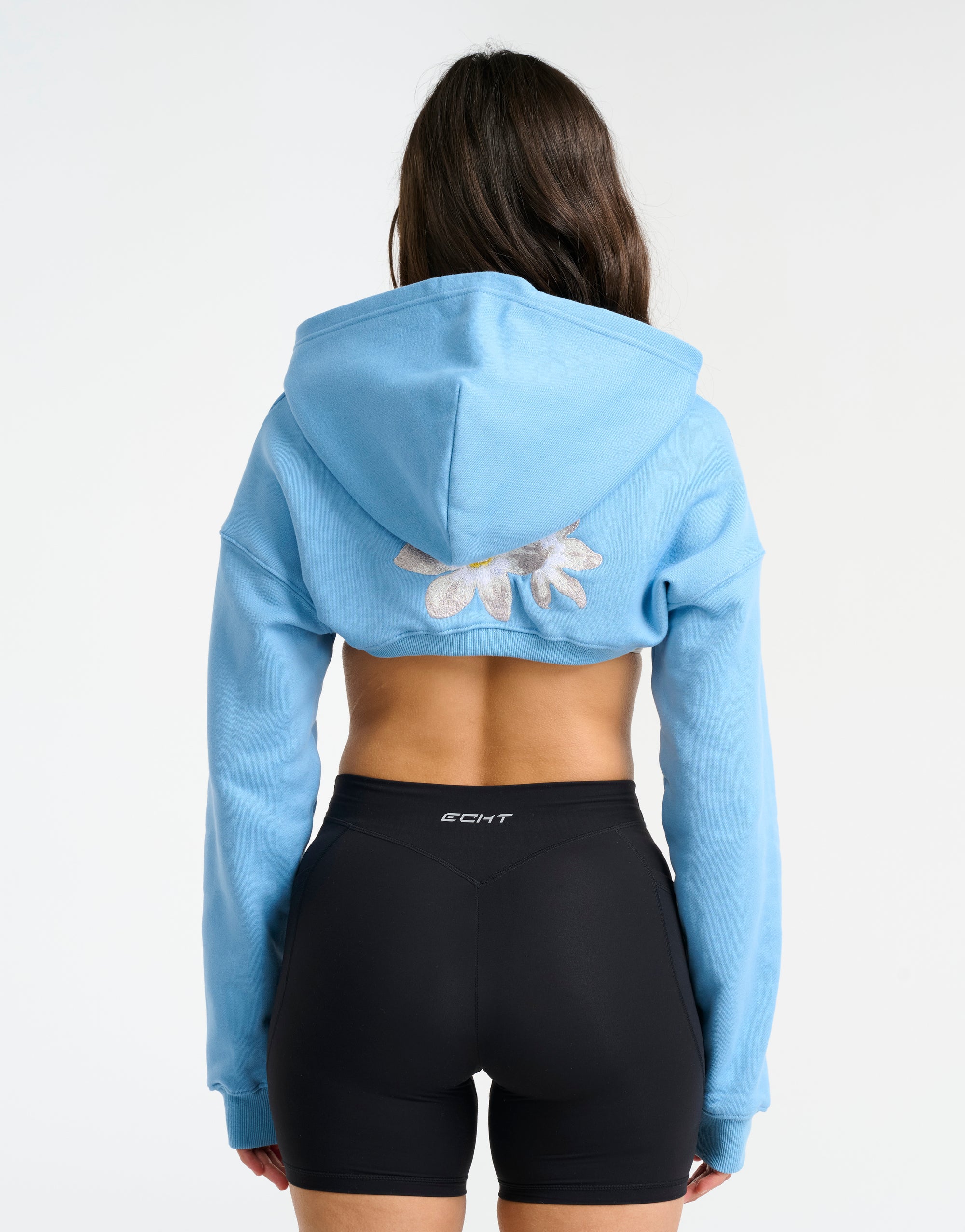 Glory High Cut Hoodie - Blue