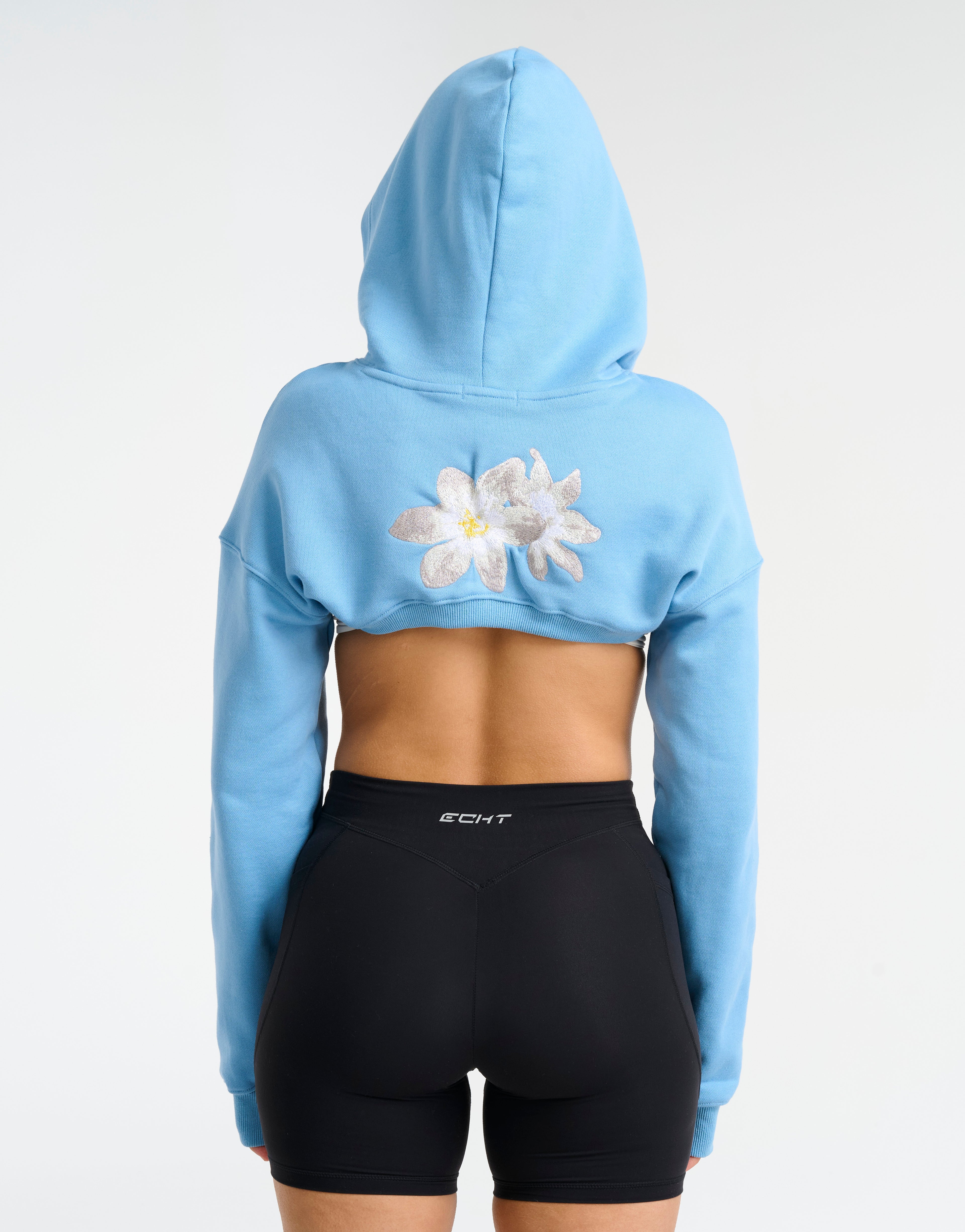 Glory High Cut Hoodie - Blue