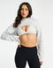 Glory High Cut Hoodie - Micro Grey