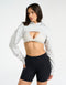 Glory High Cut Hoodie - Micro Grey
