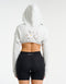 Glory High Cut Hoodie - Micro Grey