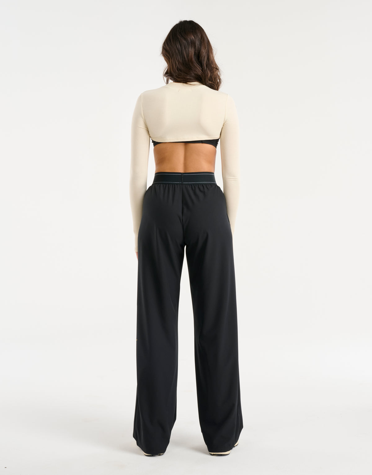 Echt Ribbed High Cut Long Sleeve - Taupe