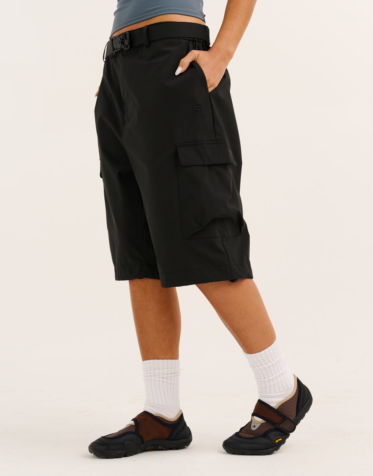 Nova Trek™ Cargo Shorts (Unisex) - Phantom Black
