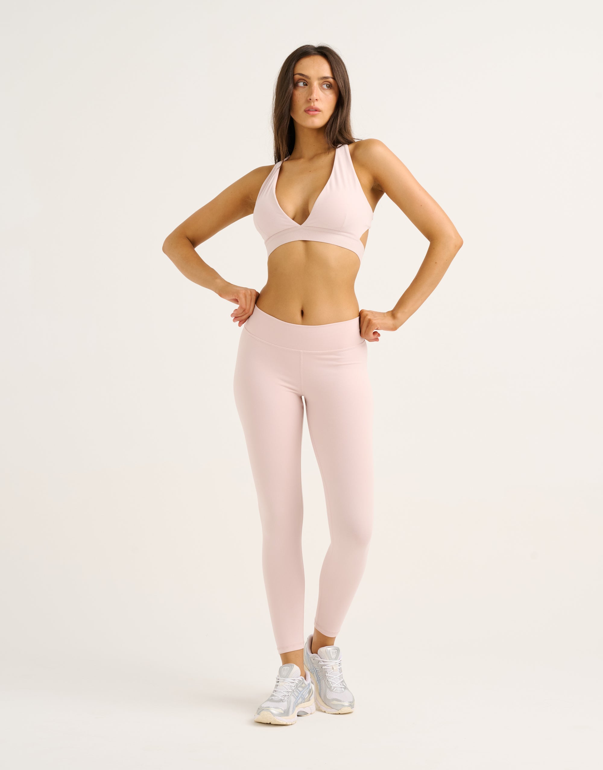 Force Scrunch Mid-Waist Leggings - Mauve