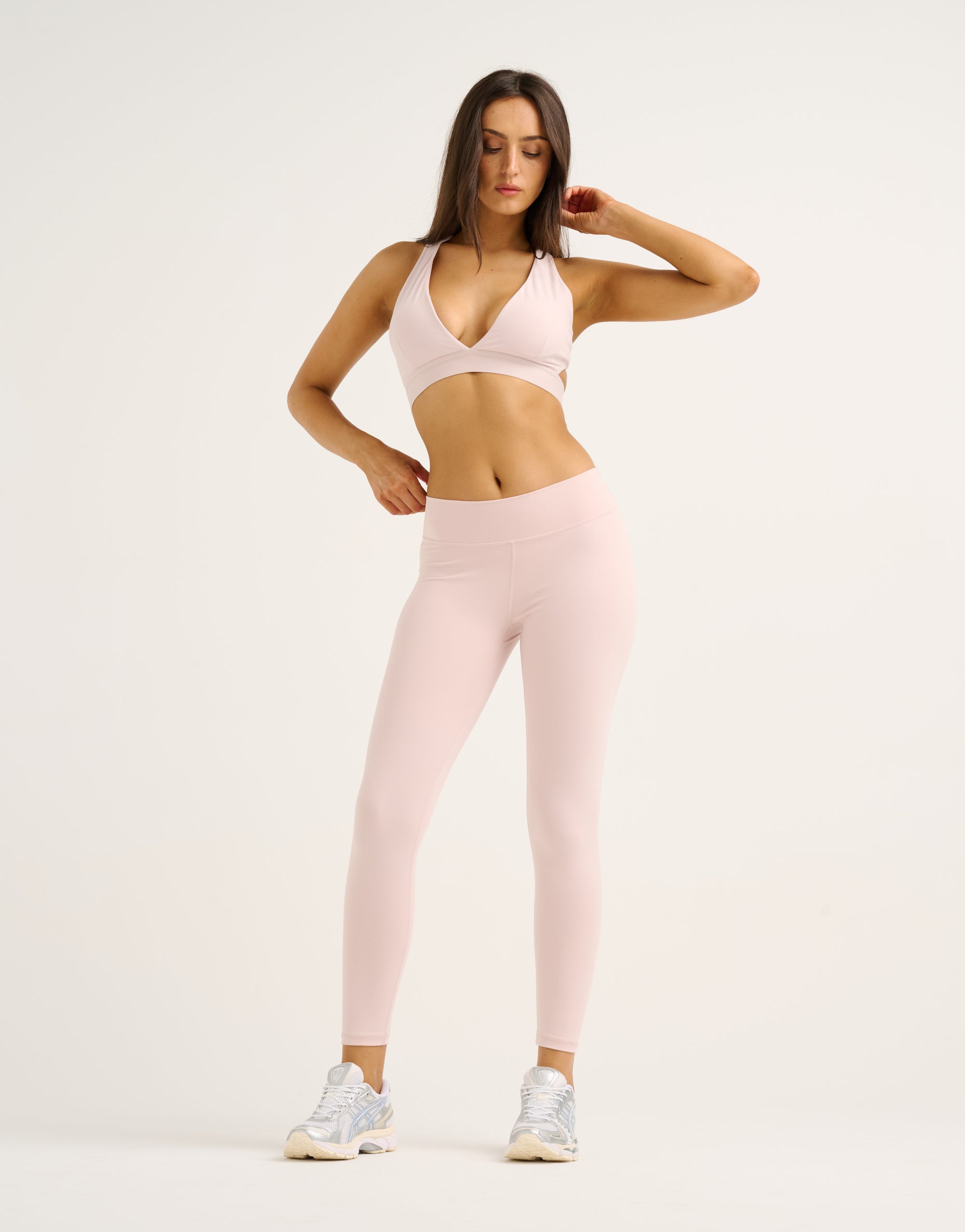 Force Scrunch Mid-Waist Leggings - Mauve
