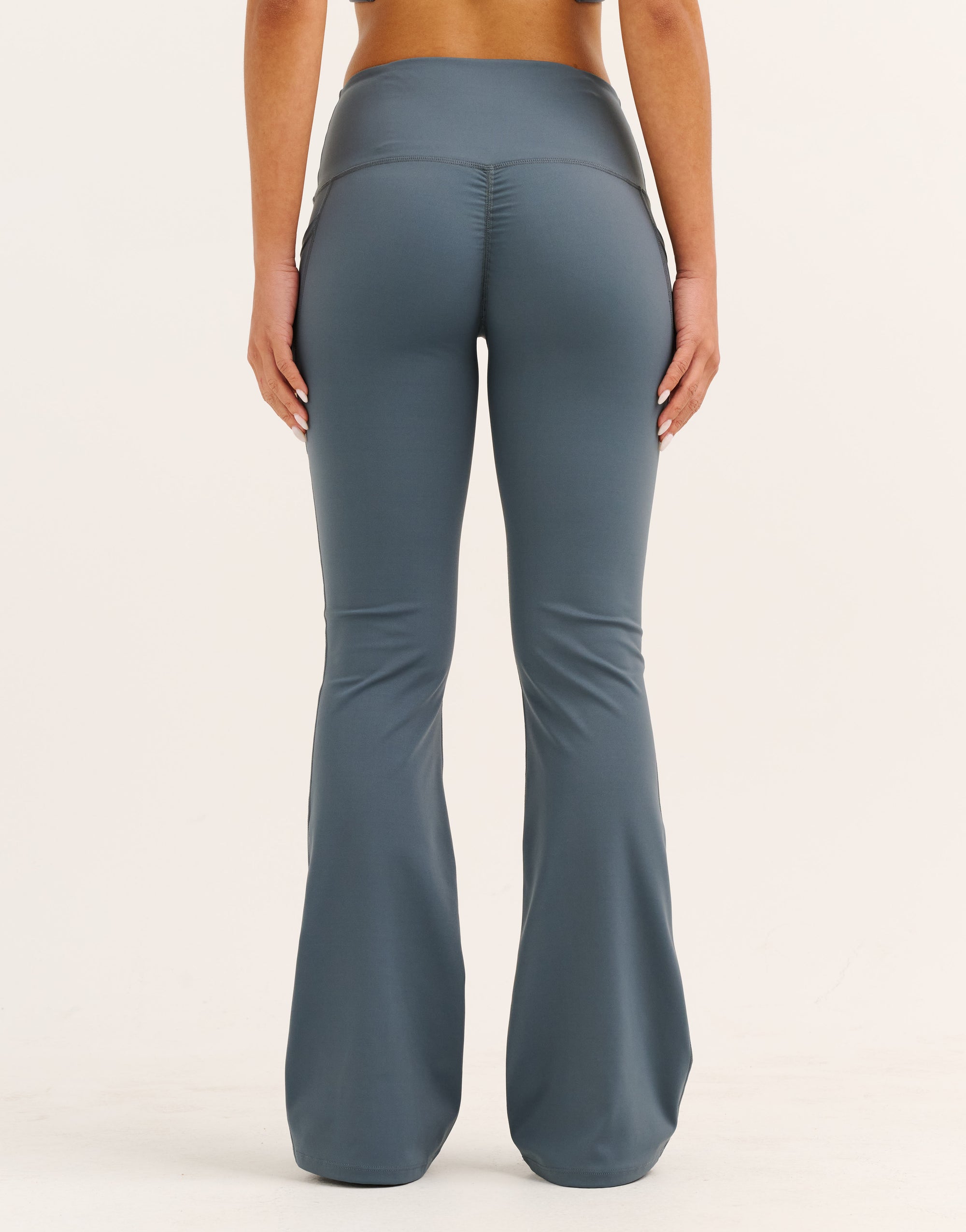 Nova Lycra® Flare Leggings - Storm Grey