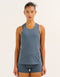 Nova Lycra® Pocket Racer Tank - Storm Grey