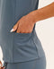 Nova Lycra® Pocket Racer Tank - Storm Grey