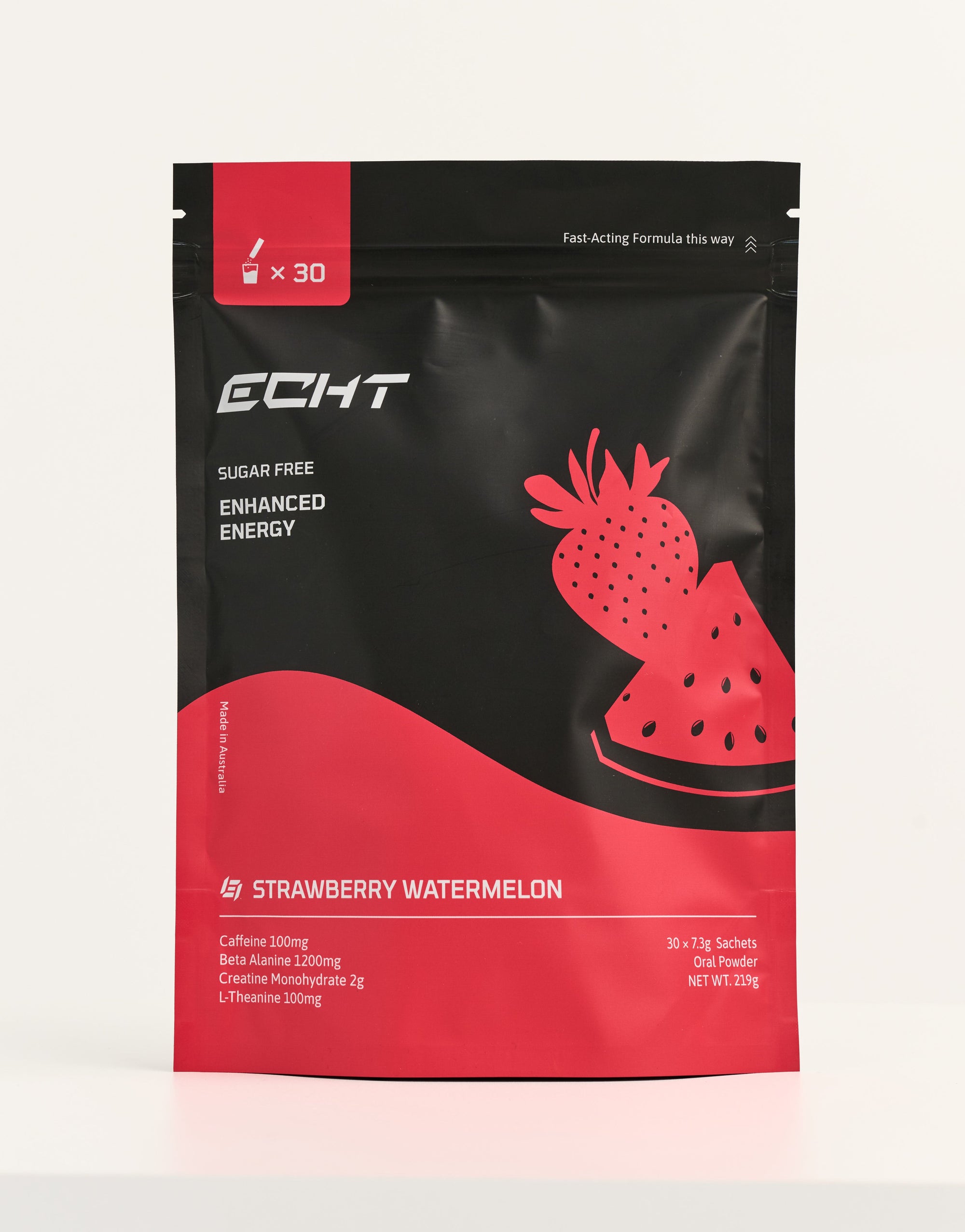 🎁 Pre-Workout Enhanced Energy Sugar-Free (30 Pack) - Strawberry Watermelon (100% off)