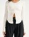 Echt Knit Cardigan - White