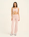 Terry Straight Leg Pant - Mauve