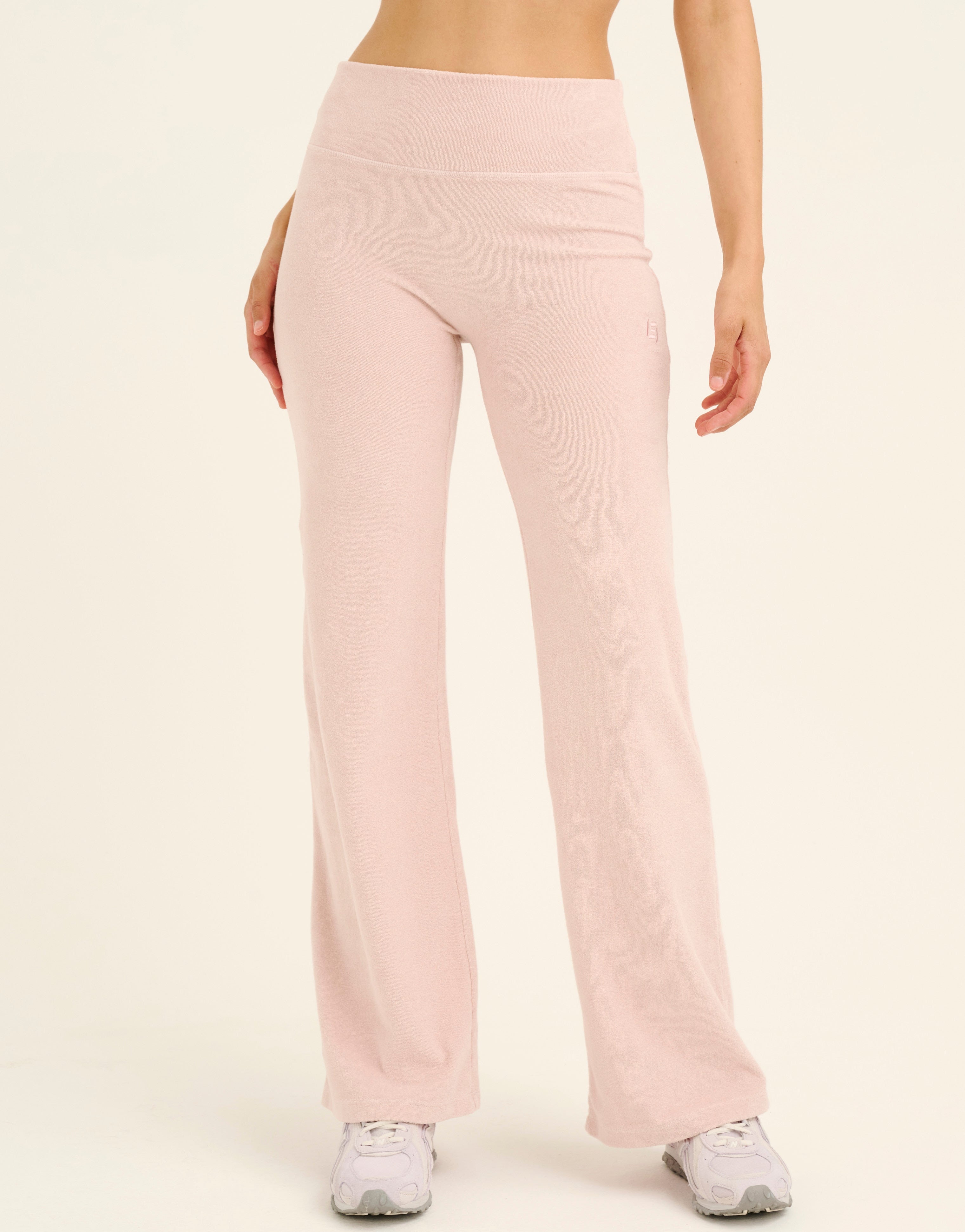 Terry Straight Leg Pant - Mauve