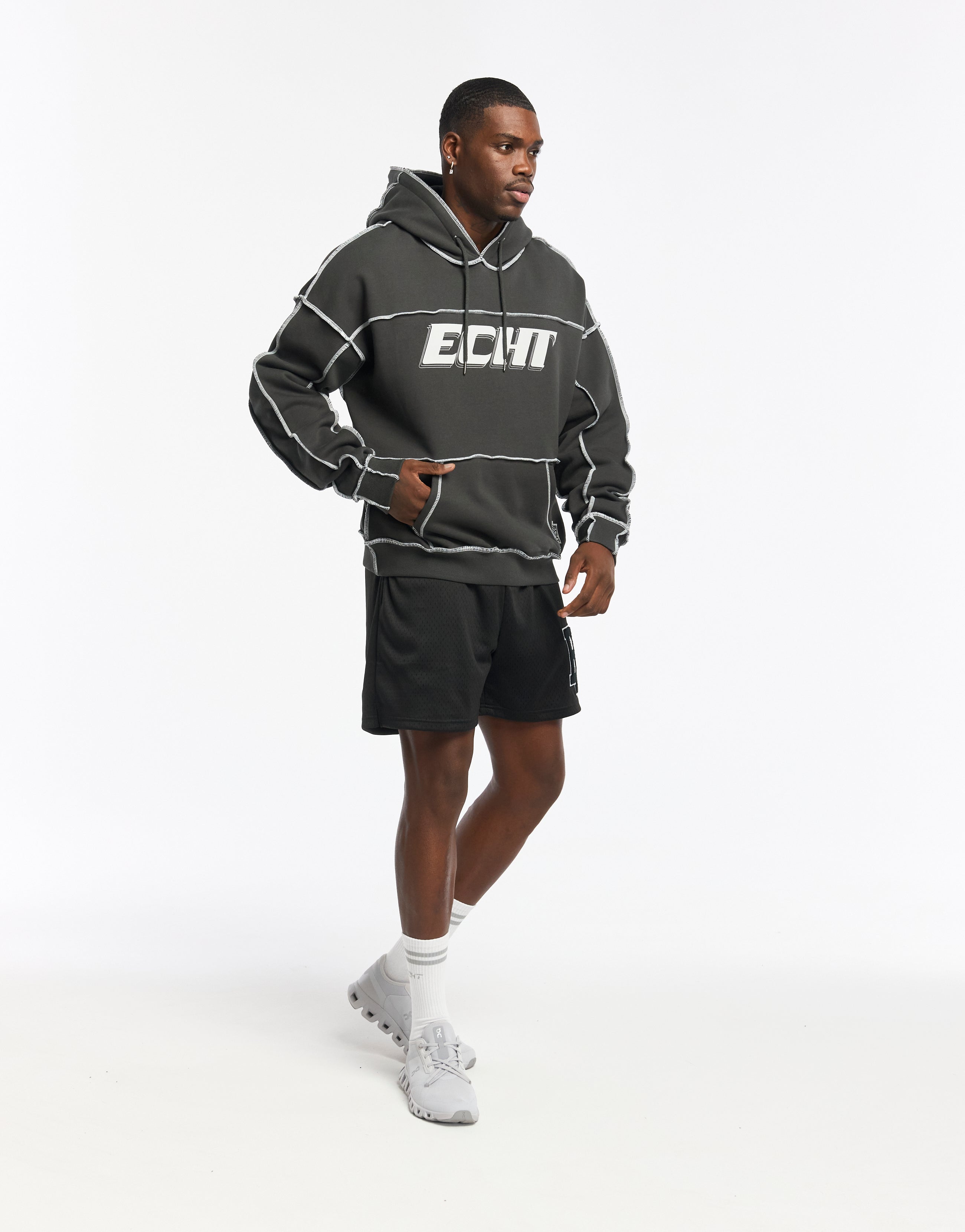 Track Hoodie - Pirate Black