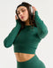 Arise Essential Zip-Up Long Sleeve - Green
