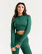 Arise Essential Zip-Up Long Sleeve - Green