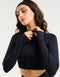 Arise Essential Zip-Up Long Sleeve - Black