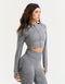 Arise Essential Zip-Up Long Sleeve - Charcoal