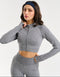 Arise Essential Zip-Up Long Sleeve - Charcoal