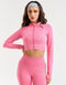 Arise Essential Zip-Up Long Sleeve - Pink